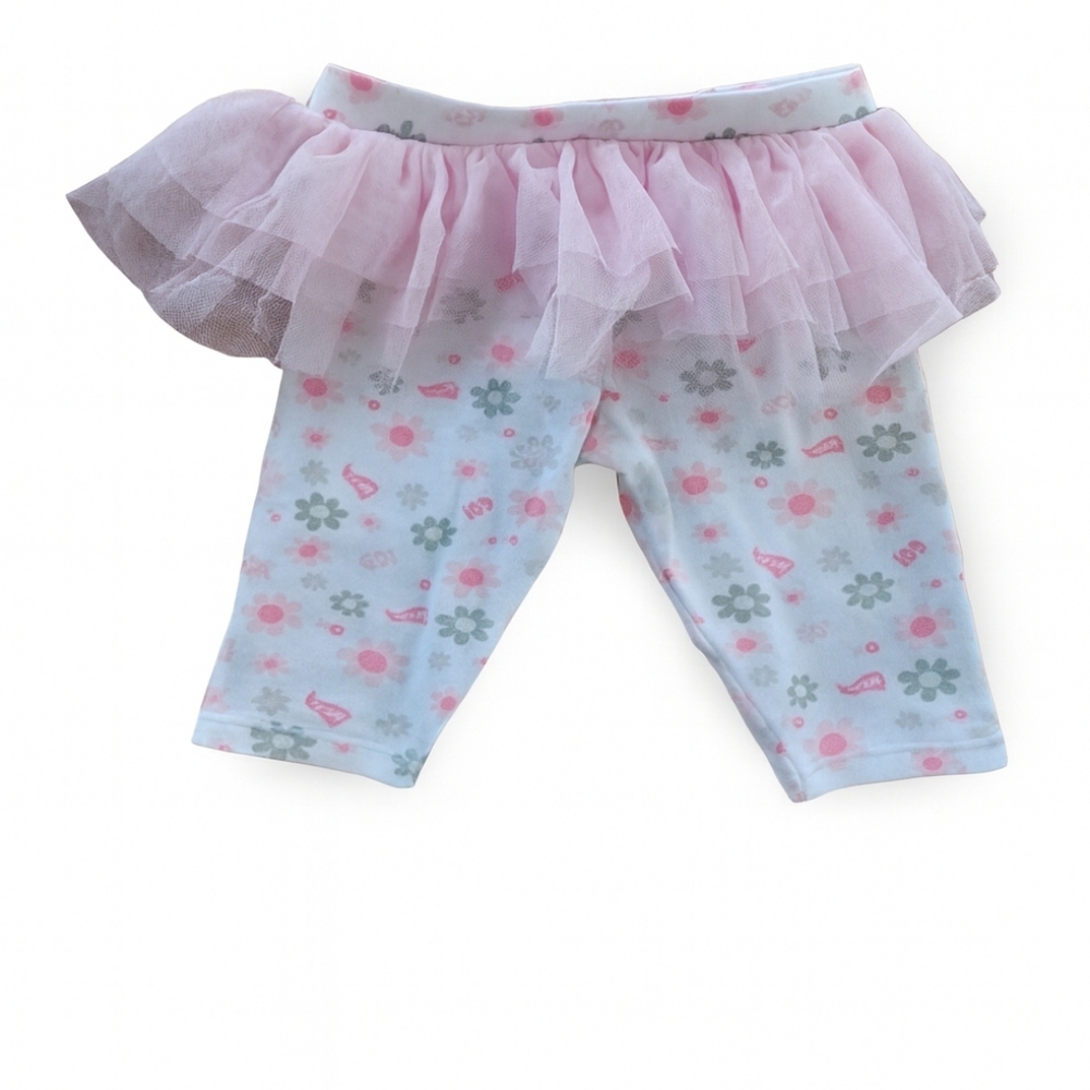 NFL Pink and White Floral Leggings  with Tutu